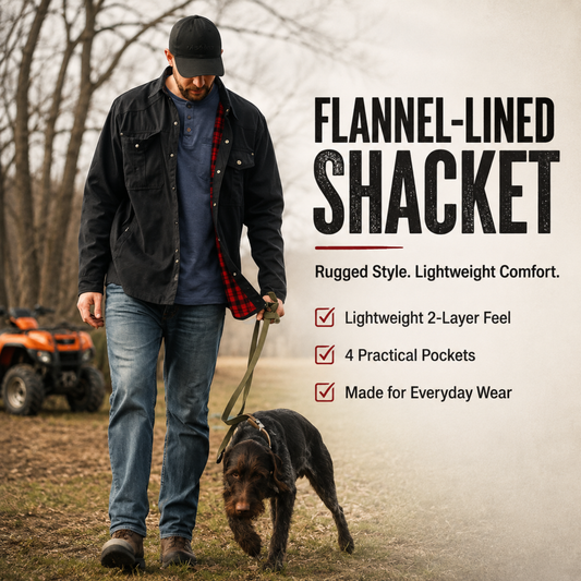 Manlauren® Flannel Lined Shacket
