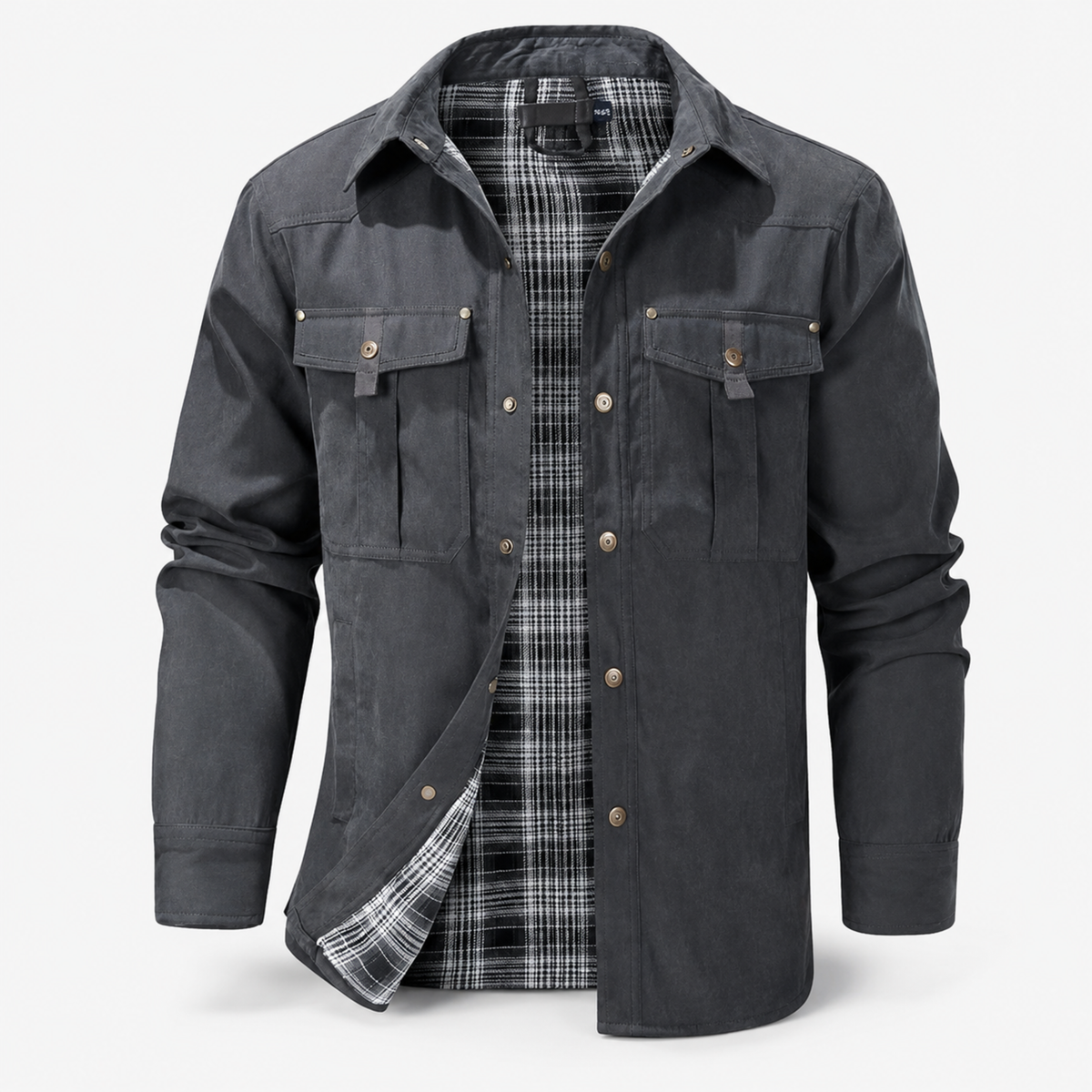 Manlauren® Flannel Lined Shacket