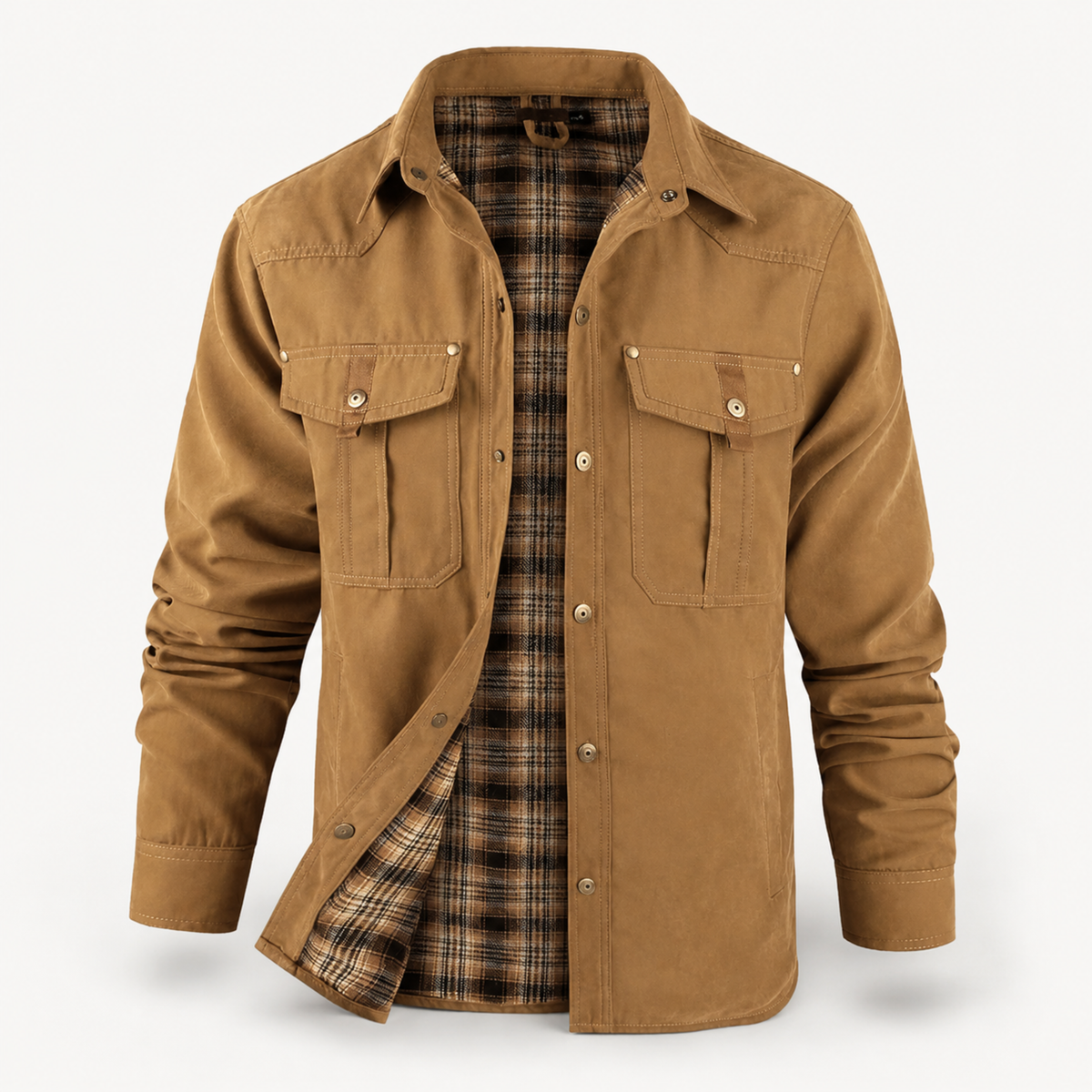 Manlauren® Flannel Lined Shacket