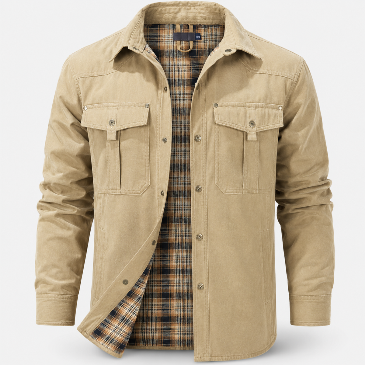 Manlauren® Flannel Lined Shacket