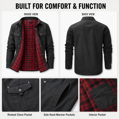 Manlauren® Flannel Lined Shacket
