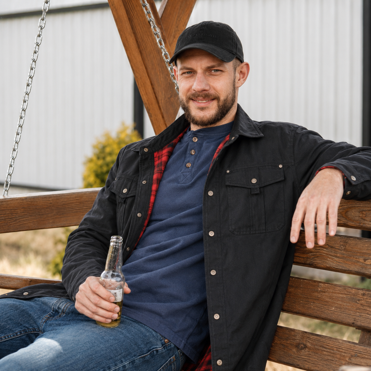 Manlauren® Flannel Lined Shacket