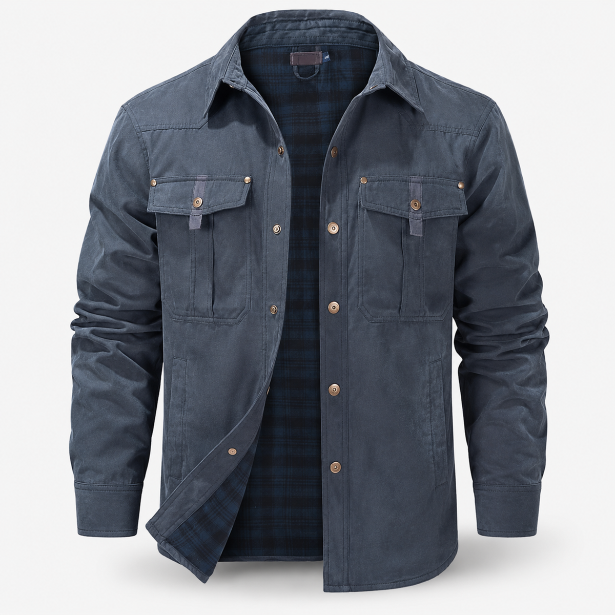 Manlauren® Flannel Lined Shacket