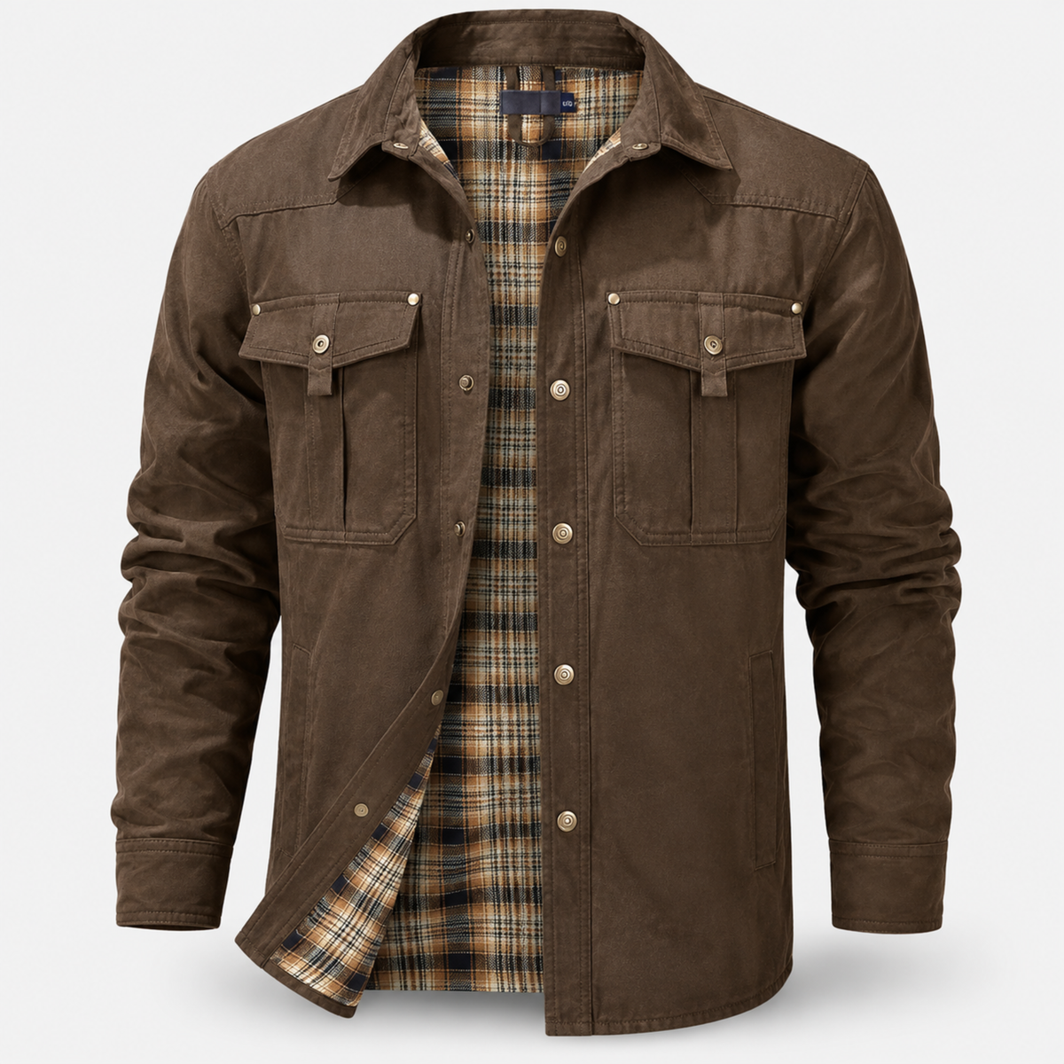 Manlauren® Flannel Lined Shacket